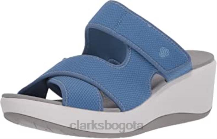 Clarks 0DX8L2531 Sandalia clarks step cali bay azul textil para mujer mujer textil azul