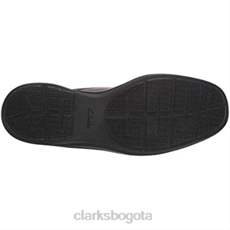 Clarks 0DX8L2532 clarks kempton run oxford de cuero tostado para hombre hombres cuero marrón