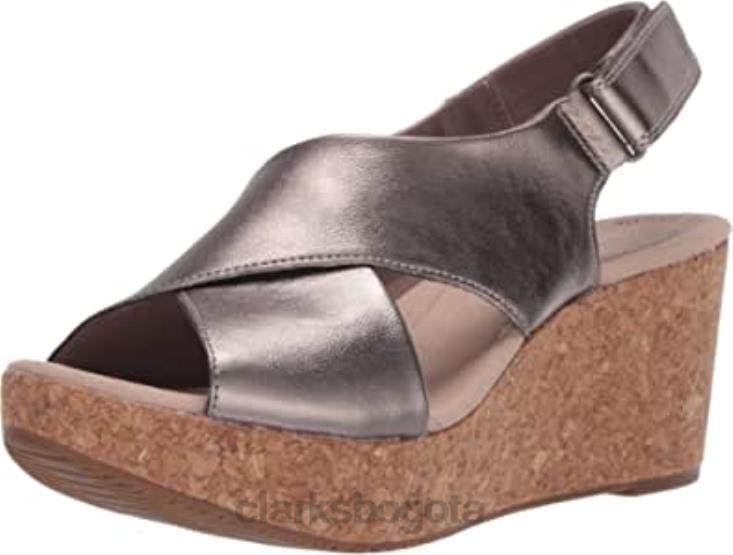 Clarks 0DX8L2538 Sandalias de cuña Clarks Annadel Parker para mujer mujer