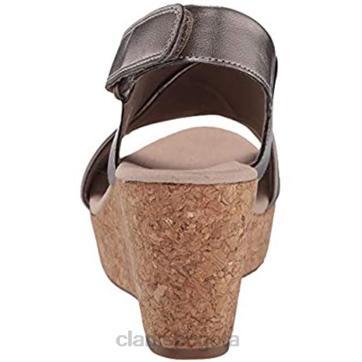 Clarks 0DX8L2538 Sandalias de cuña Clarks Annadel Parker para mujer mujer