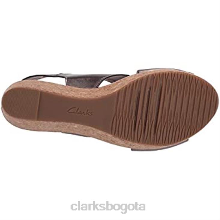 Clarks 0DX8L2538 Sandalias de cuña Clarks Annadel Parker para mujer mujer