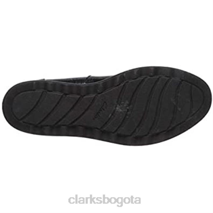 Clarks 0DX8L254 mocasín sharon dolly mujer charol sintético negro clarks mujer