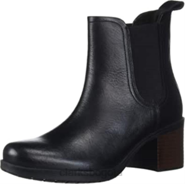 Clarks 0DX8L2546 Botas chelsea clarks hollis sun de mujer de cuero negro mujer cuero negro
