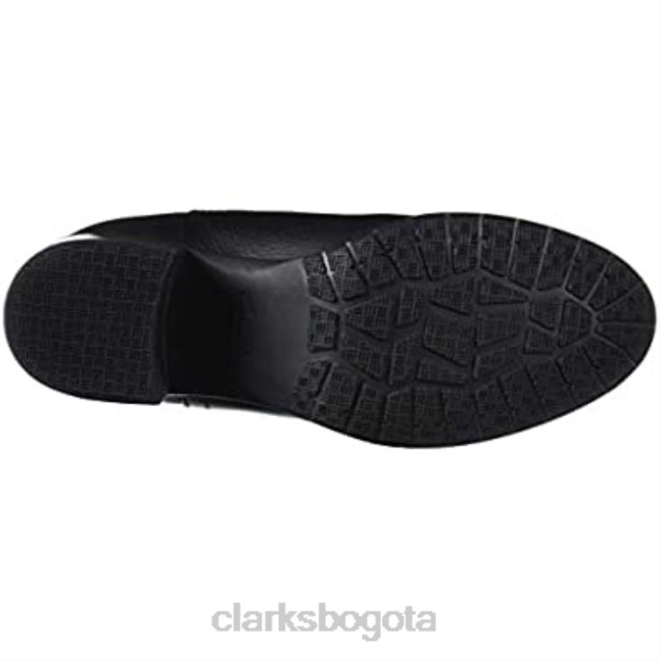 Clarks 0DX8L2546 Botas chelsea clarks hollis sun de mujer de cuero negro mujer cuero negro
