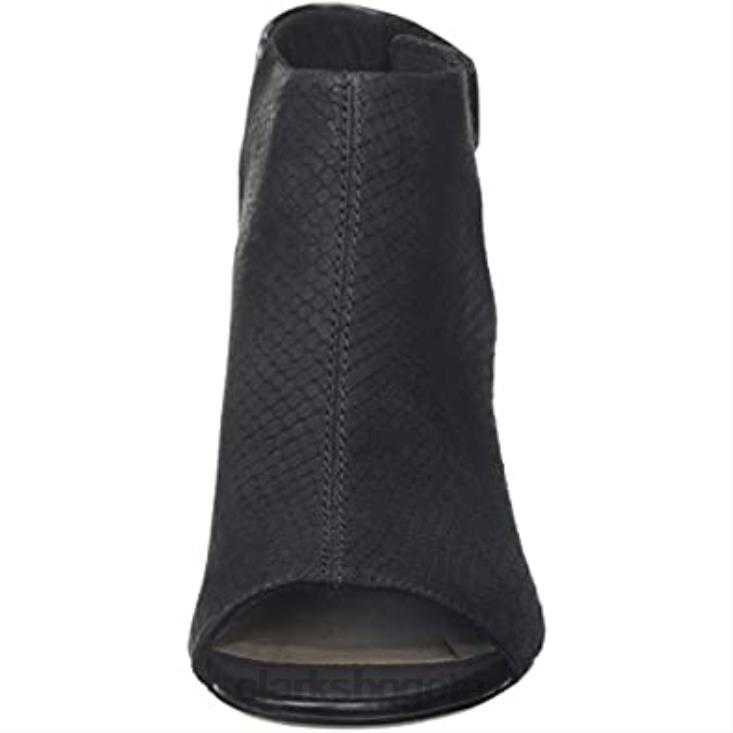 Clarks 0DX8L2549 sandalias con tira trasera deva bell para mujer clarks negro mujer nubuck negro nubuck negro