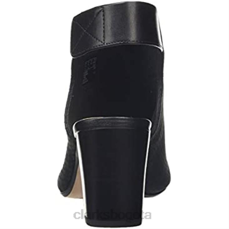 Clarks 0DX8L2549 sandalias con tira trasera deva bell para mujer clarks negro mujer nubuck negro nubuck negro