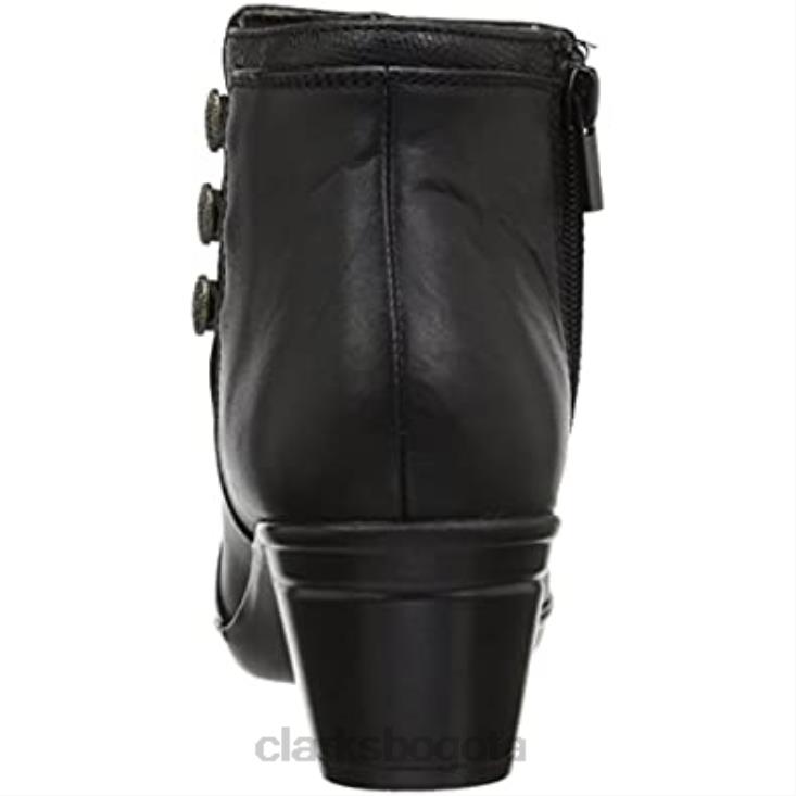 Clarks 0DX8L2551 botín emslie monet mujer clarks cuero negro mujer cuero negro