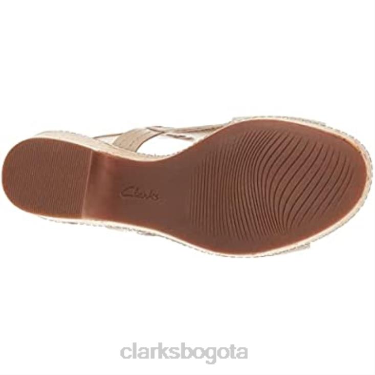 Clarks 0DX8L2554 Clarks giselle sea sandalia mujer ante arena mujer gamuza arena