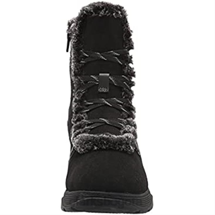 Clarks 0DX8L2556 Clarks - Botas de moda impermeables con forro cálido y cremallera Aveleigh para mujer de ante encerado negro mujer ante encerado negro