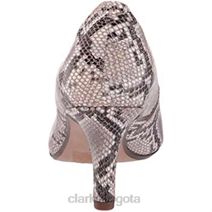 Clarks 0DX8L2558 salón tulipán illeana mujer serpiente natural sintético clarks mujer serpiente natural sintética