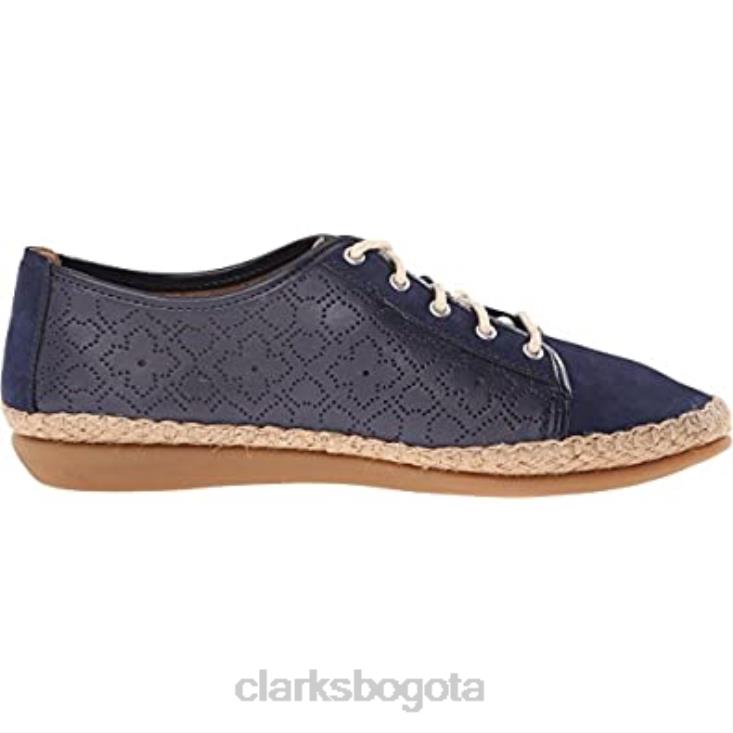 Clarks 0DX8L2559 zapato con cordones reeney rita para mujer clarks nubuck azul marino mujer