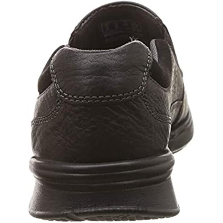 Clarks 0DX8L256 Mocasines cotrell free de hombre negro aceitoso lea clarks hombres lea aceitosa negra