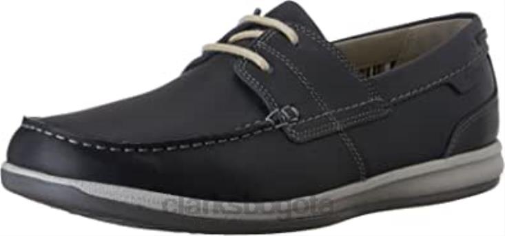Clarks 0DX8L2567 Clarks Oxford estilo Fallston para hombre en color azul hombres