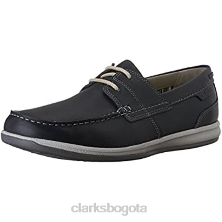 Clarks 0DX8L2567 Clarks Oxford estilo Fallston para hombre en color azul hombres
