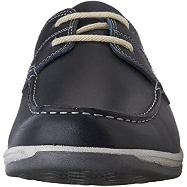 Clarks 0DX8L2567 Clarks Oxford estilo Fallston para hombre en color azul hombres
