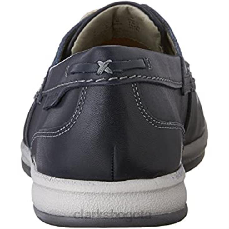 Clarks 0DX8L2567 Clarks Oxford estilo Fallston para hombre en color azul hombres