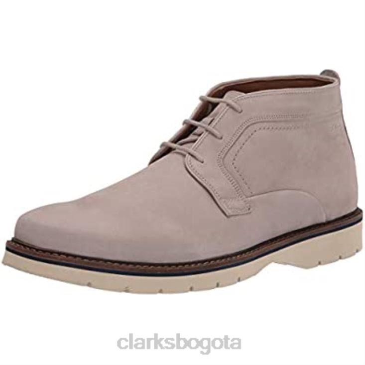 Clarks 0DX8L2570 Botín clarks bayhill mid tobillo para hombre nobuck piedra hombres nubuck de piedra