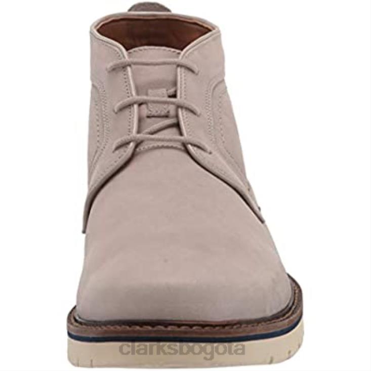 Clarks 0DX8L2570 Botín clarks bayhill mid tobillo para hombre nobuck piedra hombres nubuck de piedra