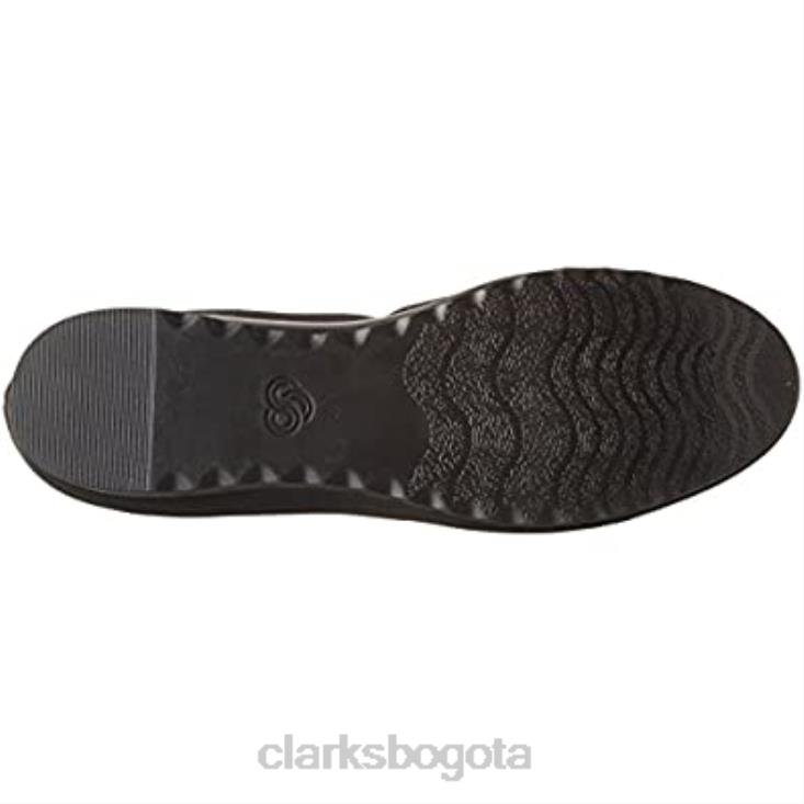 Clarks 0DX8L2572 Zapatos de salón con cuña Caddell Dash de textil negro para mujer Clarks mujer textil negro