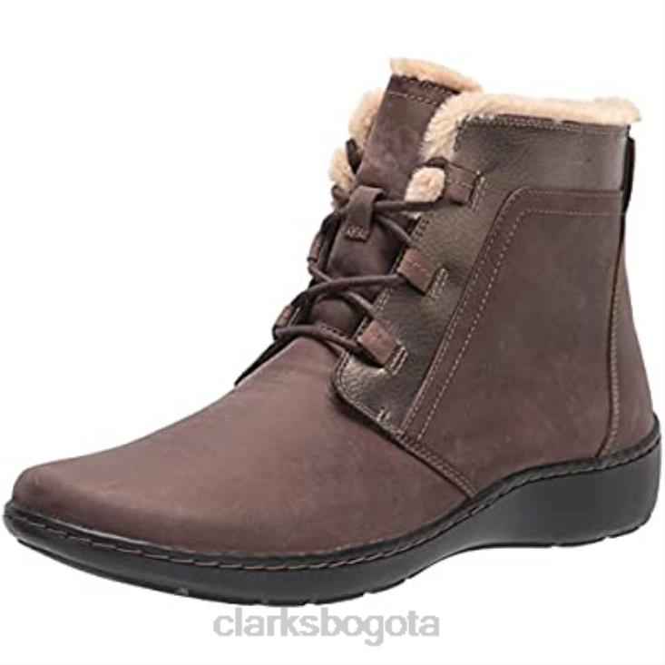Clarks 0DX8L2574 Botín mujer cora chai taupe bronce clarks mujer bronce pardo