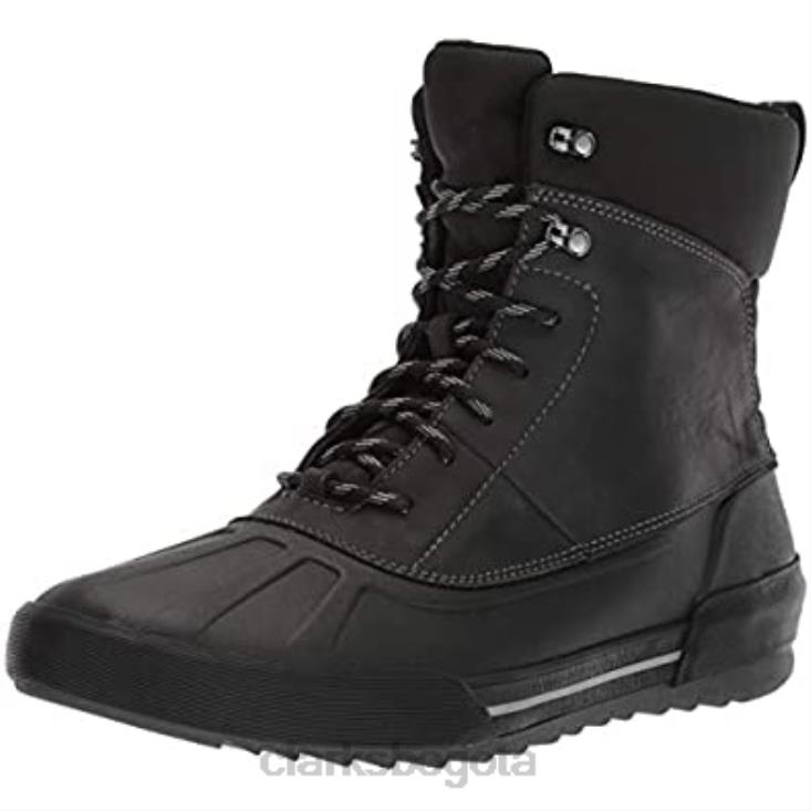 Clarks 0DX8L2584 Botín clarks bowman para hombre de cuero negro cuero negro hombres cuero negro
