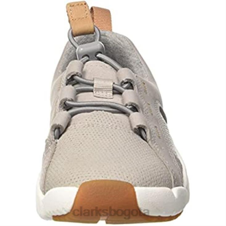 Clarks 0DX8L2594 Zapatillas clarks tri weave para niño gris cuero gris cuero gris niños gris cuero gris cuero gris