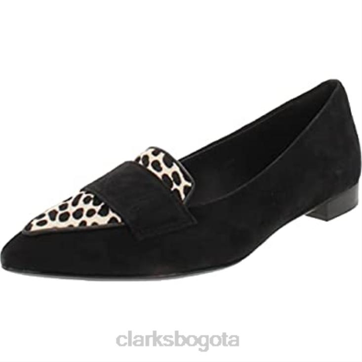 Clarks 0DX8L26 Mocasines sin cordones con estampado animal de piel para mujer Clarks Laina mujer