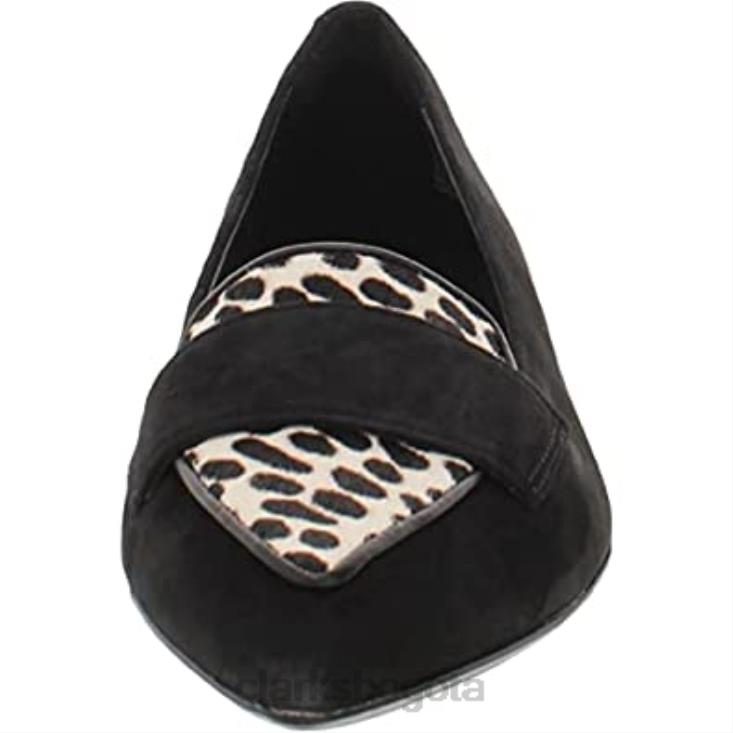 Clarks 0DX8L26 Mocasines sin cordones con estampado animal de piel para mujer Clarks Laina mujer