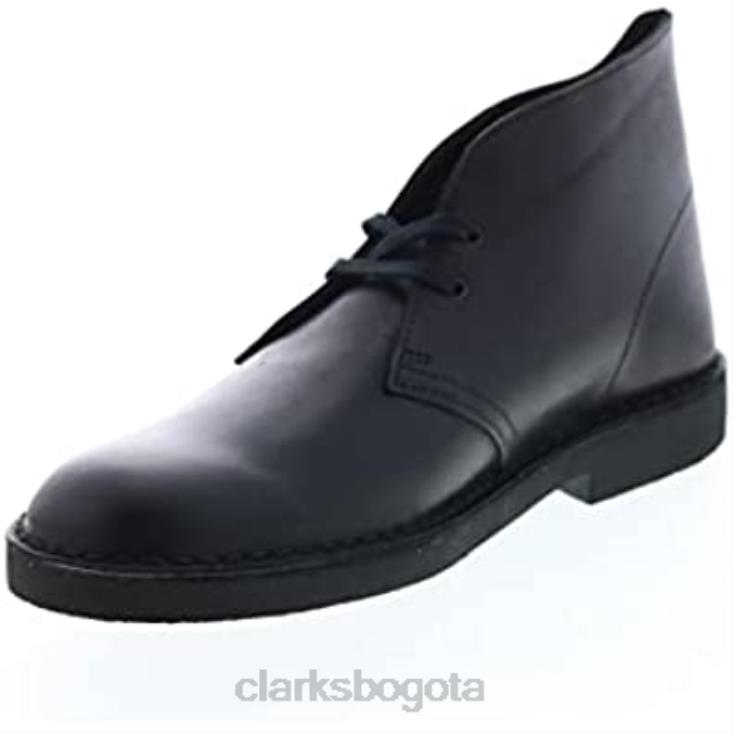 Clarks 0DX8L260 bota safari de piel negra 2 clarks unisexo cuero negro