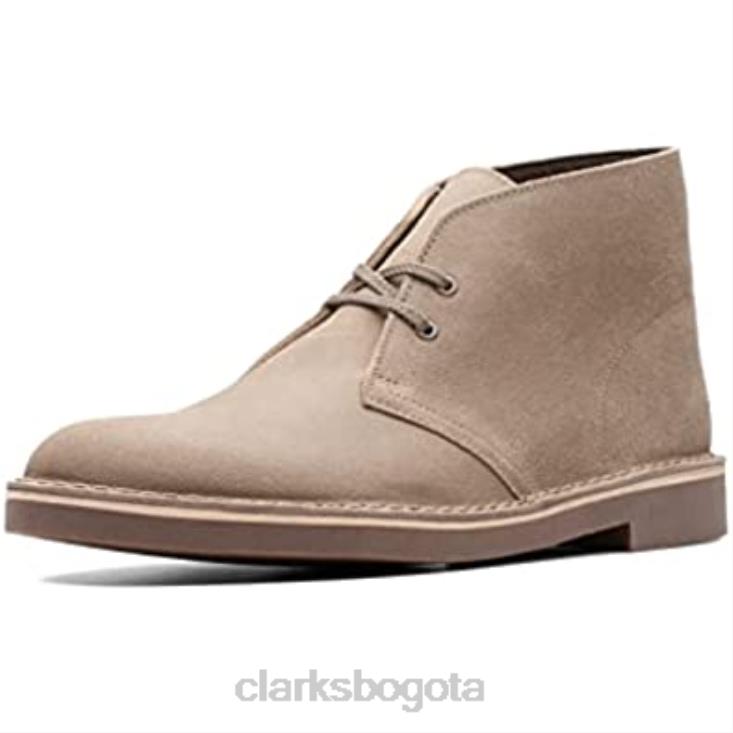 Clarks 0DX8L2601 Botas chukka bushacre 2 de ante desgastado color topo de Clarks para hombre hombres gamuza desgastada color topo