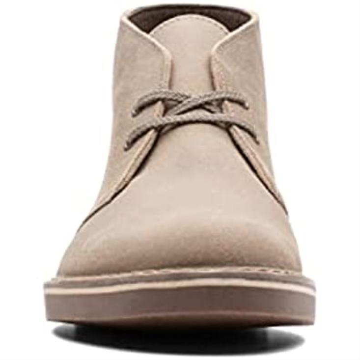 Clarks 0DX8L2601 Botas chukka bushacre 2 de ante desgastado color topo de Clarks para hombre hombres gamuza desgastada color topo