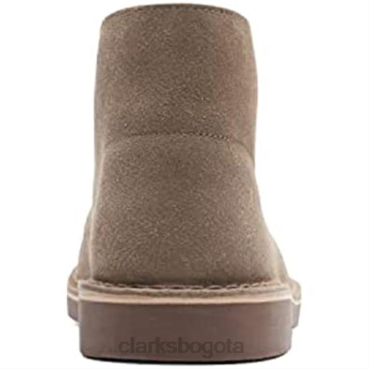 Clarks 0DX8L2601 Botas chukka bushacre 2 de ante desgastado color topo de Clarks para hombre hombres gamuza desgastada color topo