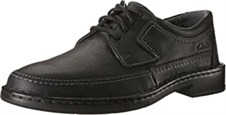 Clarks 0DX8L2607 Kyros Edge vestido casual de cuero marrón para hombre con cordones zapatos Oxford Clarks Brown hombres marrón