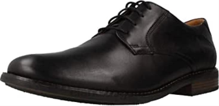 Clarks 0DX8L261 zapatos brogue de encaje becken de hombre clarks negros hombres cuero negro cuero negro