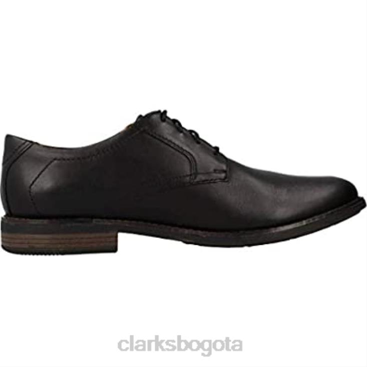 Clarks 0DX8L261 zapatos brogue de encaje becken de hombre clarks negros hombres cuero negro cuero negro