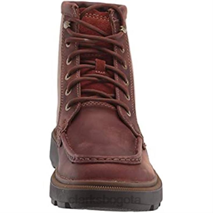 Clarks 0DX8L2615 botines de pico dempsey para hombre clarks british tan leather hombres cuero bronceado británico