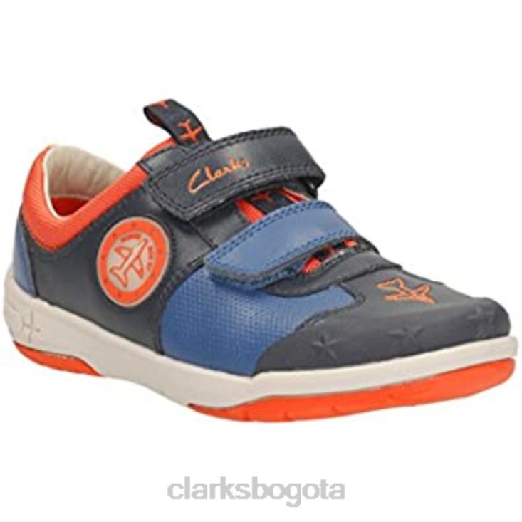 Clarks 0DX8L2616 Clarks Jetsky Buzz Boys - Zapatillas informales para bebé niños