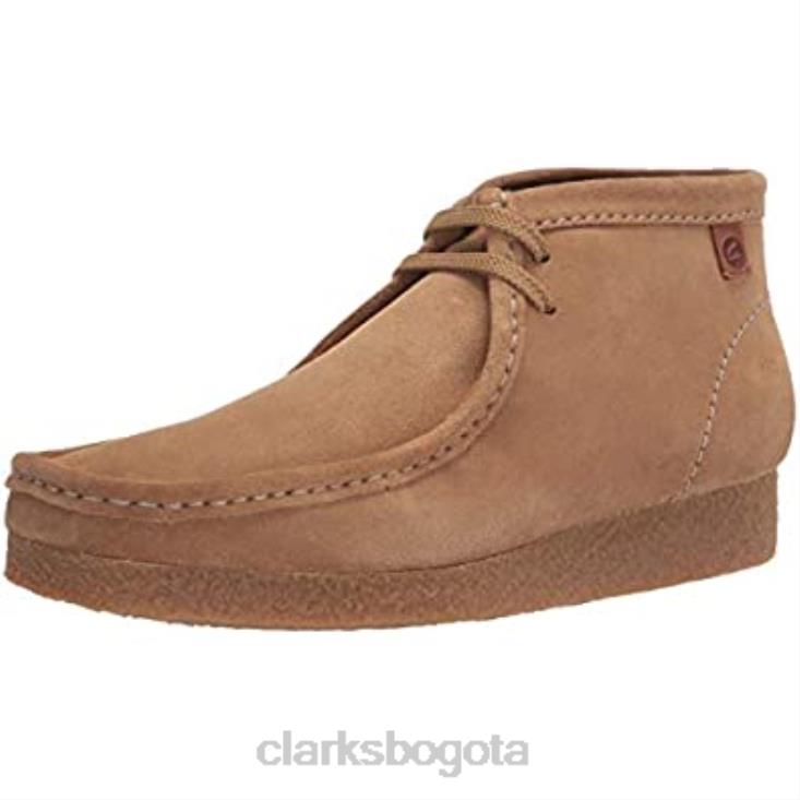 Clarks 0DX8L2622 bota shacre hombre tobillo ante arena oscuro clarks hombres gamuza arena oscura