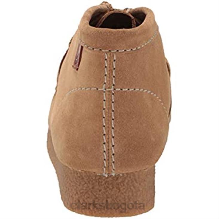 Clarks 0DX8L2622 bota shacre hombre tobillo ante arena oscuro clarks hombres gamuza arena oscura