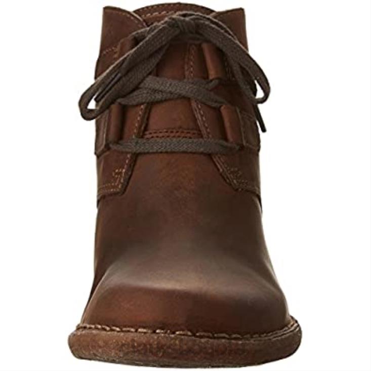 Clarks 0DX8L2624 Bota clarks carleta lyon de nobuk engrasado marrón para mujer mujer nubuck engrasado marrón