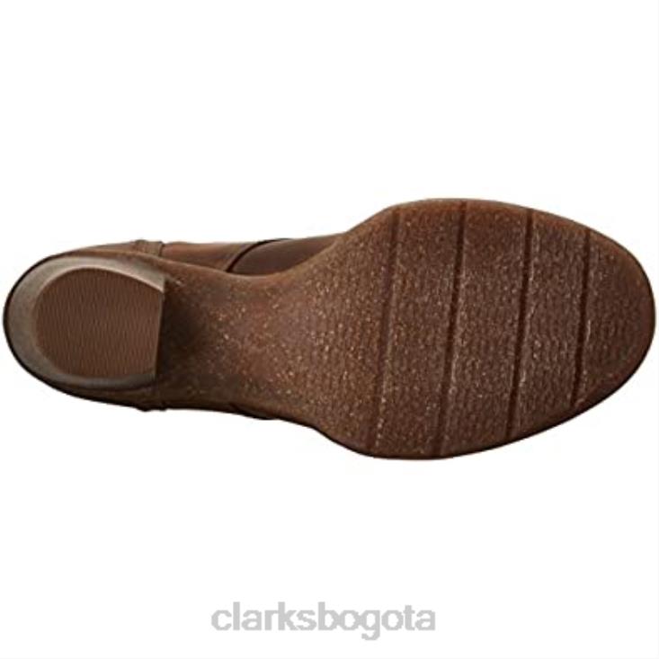 Clarks 0DX8L2624 Bota clarks carleta lyon de nobuk engrasado marrón para mujer mujer nubuck engrasado marrón
