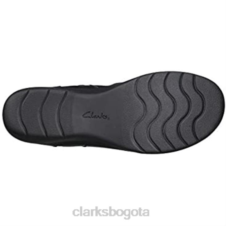 Clarks 0DX8L2625 Botín clarks cheyn zoe de piel negro para mujer mujer cuero negro