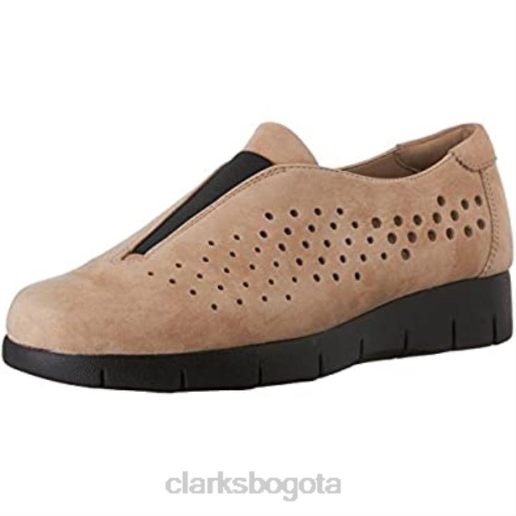 Clarks 0DX8L2628 mocasines sin cordones daelyn summit para mujer de nobuk azul marino clarks mujer