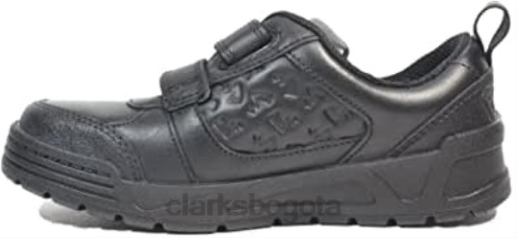 Clarks 0DX8L263 palmer mist niños cuero negro zapatos escolares con tema pokémon para niños clarks negro niños negro