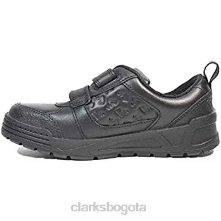 Clarks 0DX8L263 palmer mist niños cuero negro zapatos escolares con tema pokémon para niños clarks negro niños negro