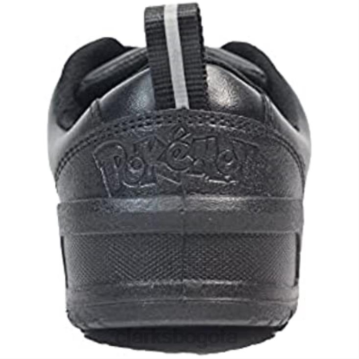 Clarks 0DX8L263 palmer mist niños cuero negro zapatos escolares con tema pokémon para niños clarks negro niños negro