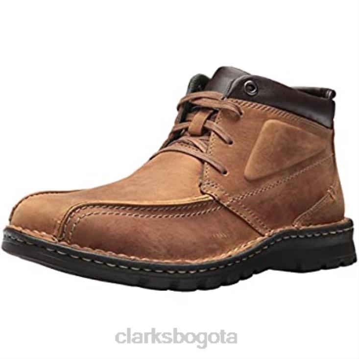 Clarks 0DX8L2633 clarks cuero tostado hombre vanek rise vanek rise hombres cuero marrón