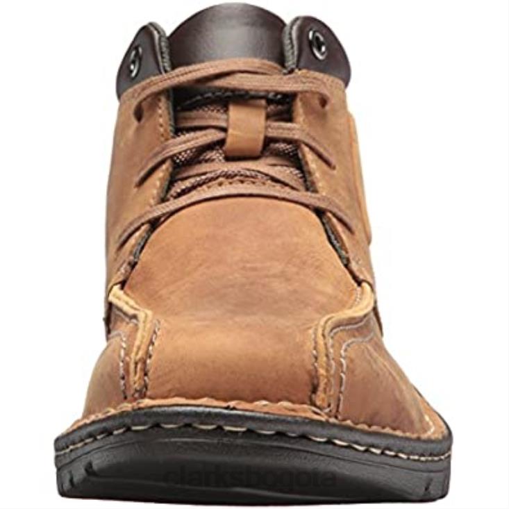 Clarks 0DX8L2633 clarks cuero tostado hombre vanek rise vanek rise hombres cuero marrón