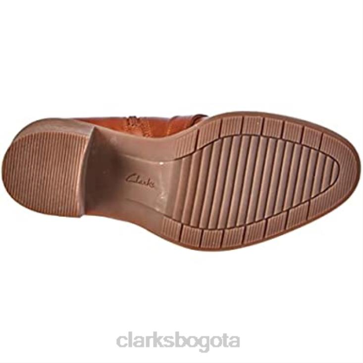Clarks 0DX8L2634 Botín clarks mujer scene strap piel caramelo mujer cuero caramelo