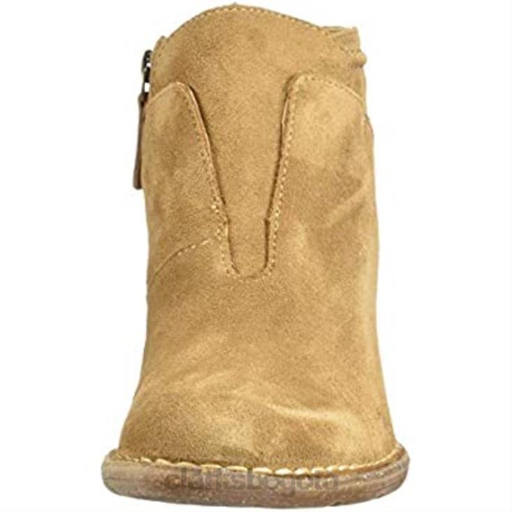 Clarks 0DX8L2635 Bota clarks carleta york de ante color canela para mujer mujer gamuza color canela